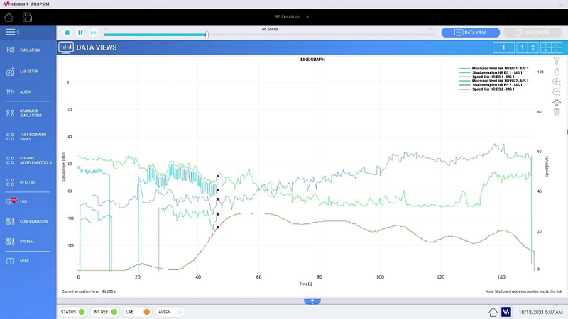 C8709000A Virtual Drive Test Software Data View